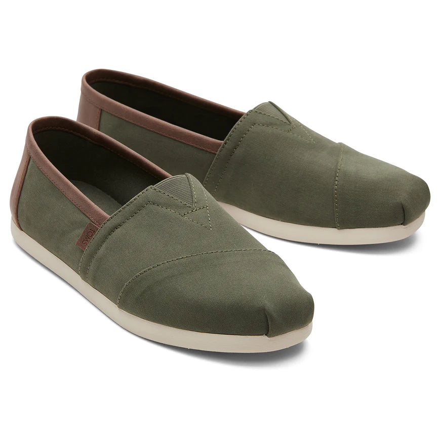 Alpargata Dark Sage Green Synthetic Trim