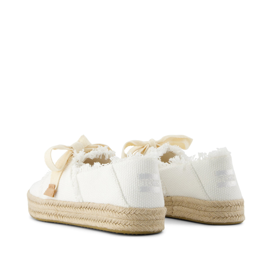Carolina Lace-Up Espadrille - White Beachside Woven