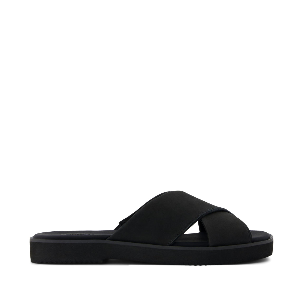 Mae Crossover Sandal - Black Leather