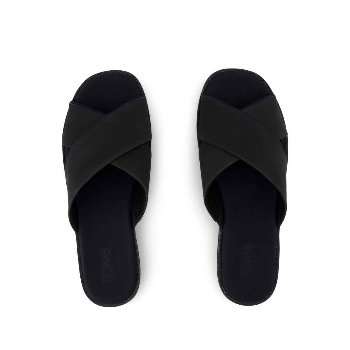 Mae Crossover Sandal - Black Leather