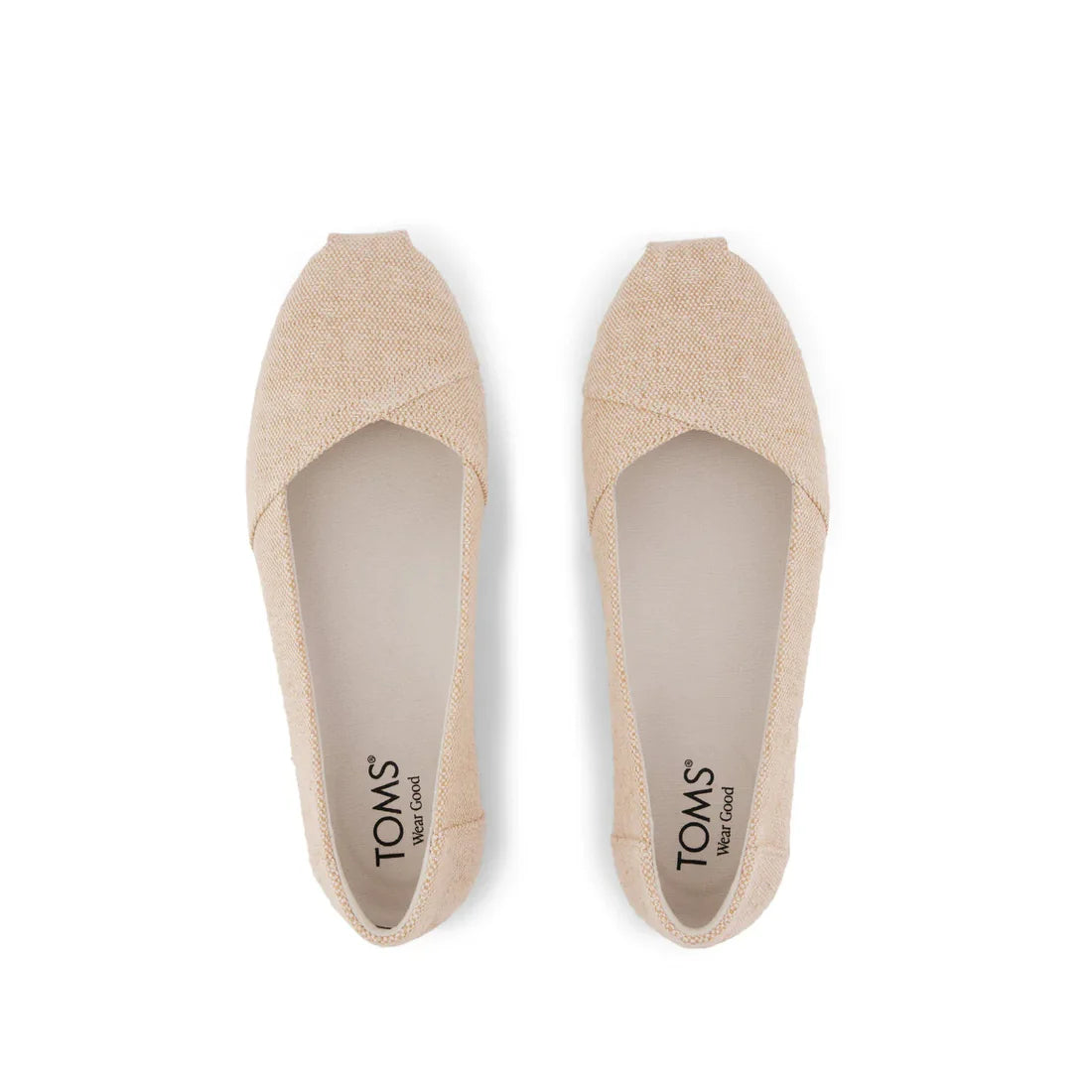 Women's Ballet Flat Alpargata | Beige Sparkle Woven