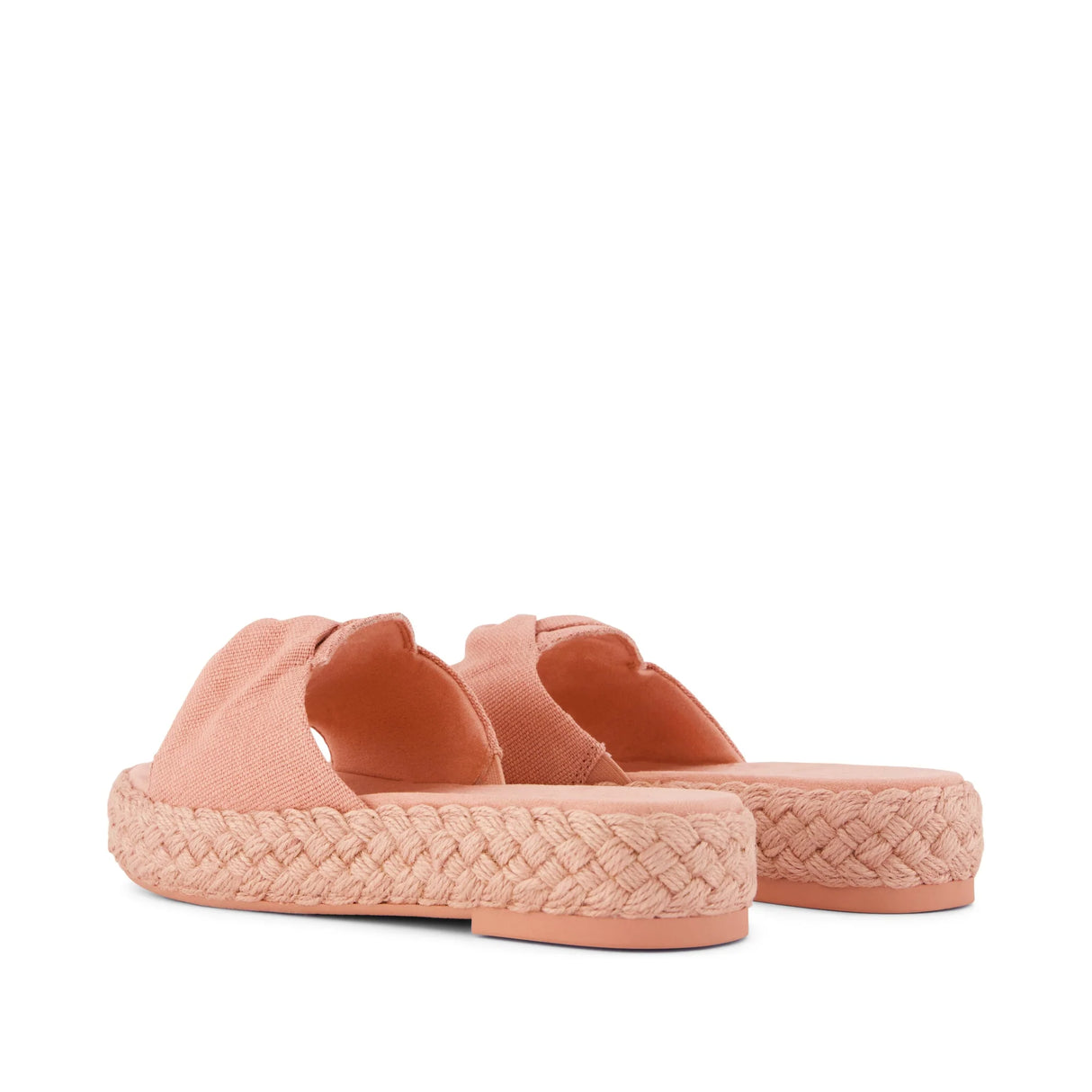 Abby Slide Platform Knot Sandal - Bloom Heritage Canvas