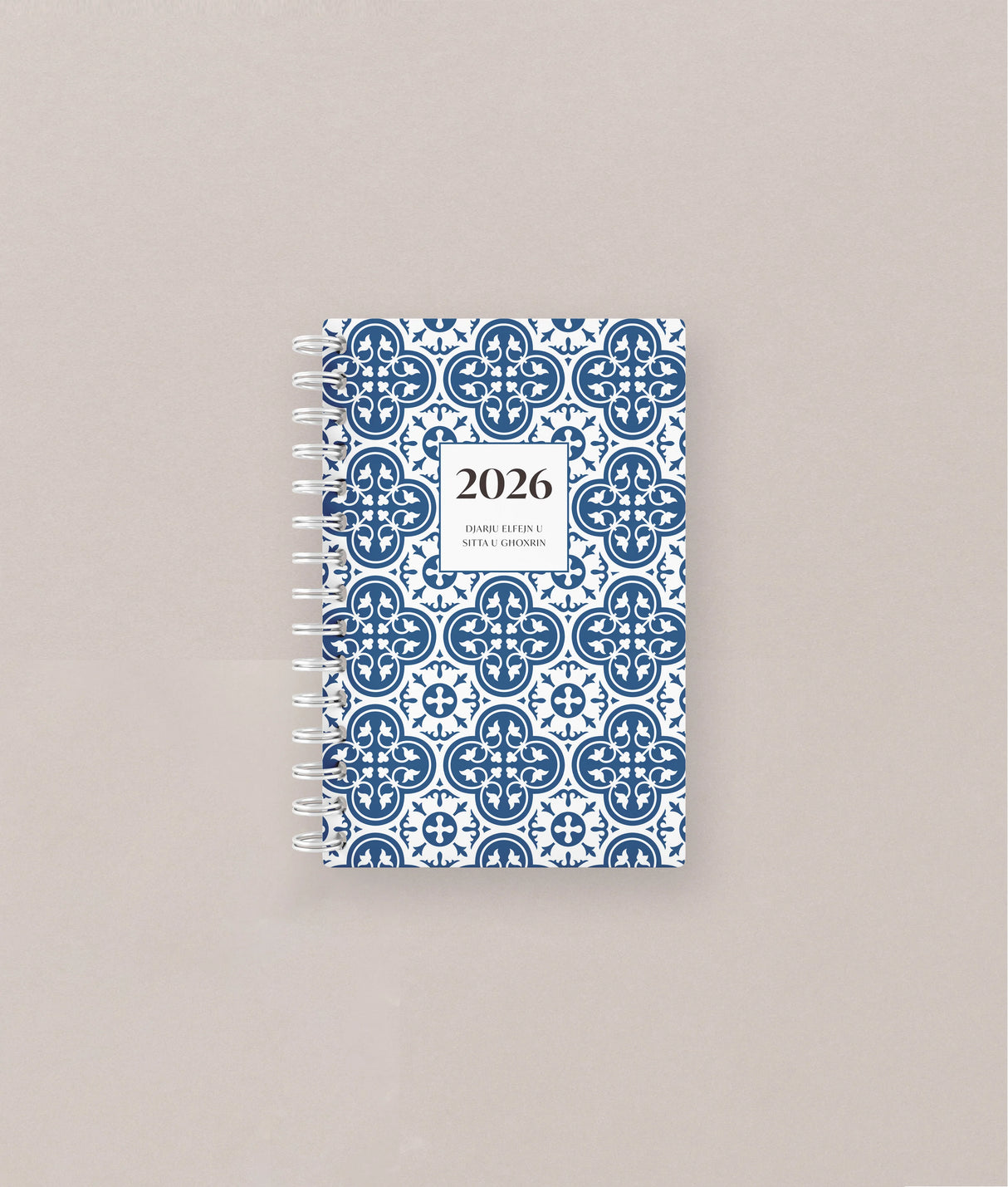 2026 Spiral Diary Blu Car