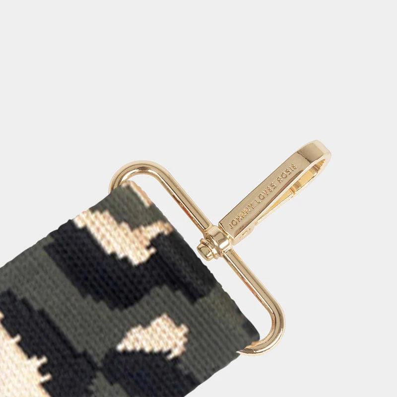 Luxe Dark Grey Camo Bag Strap