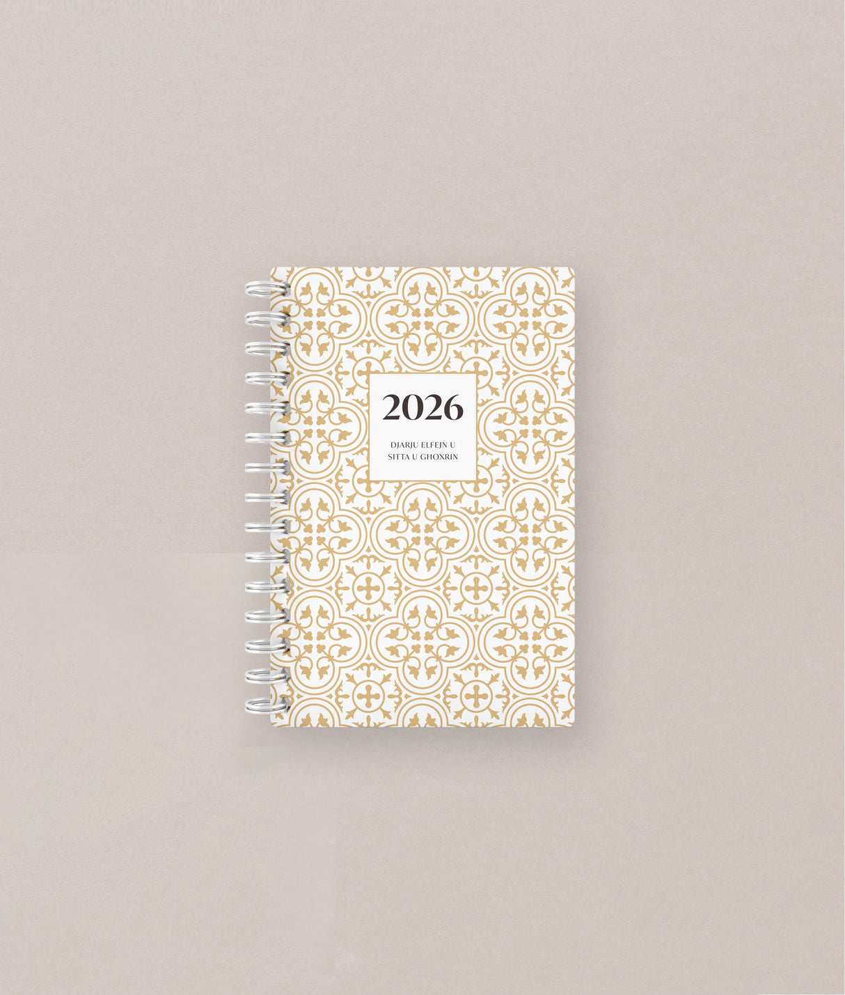 2026 Spiral Diary Gold