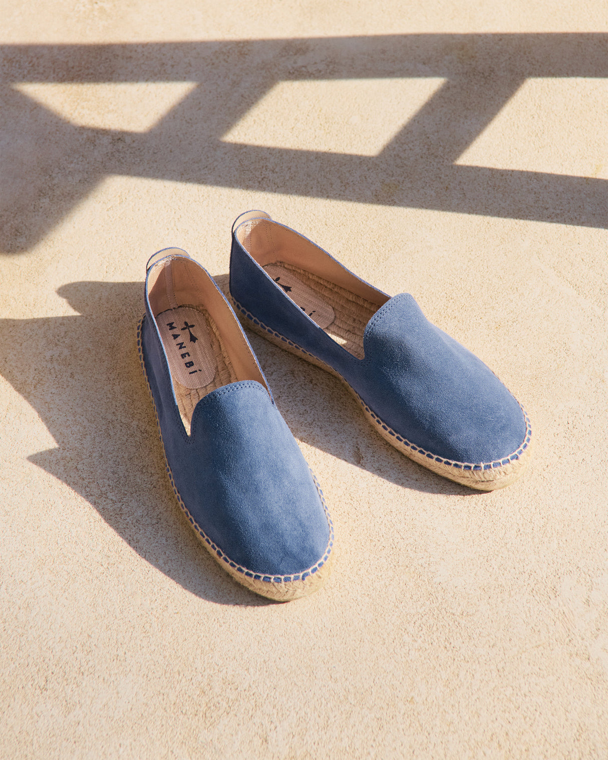 Hamptons Flat Espadrilles - Indigo
