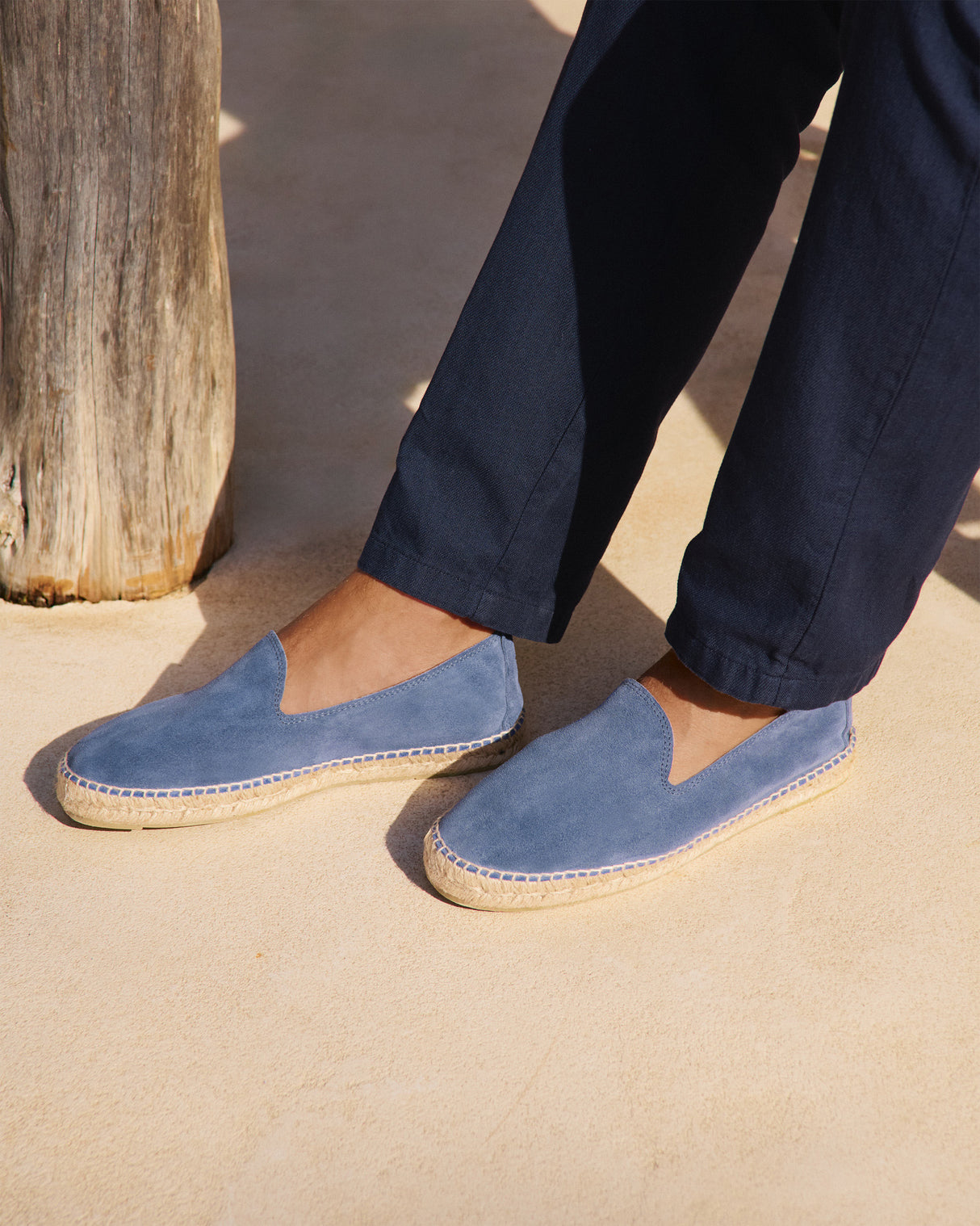 Hamptons Flat Espadrilles - Indigo