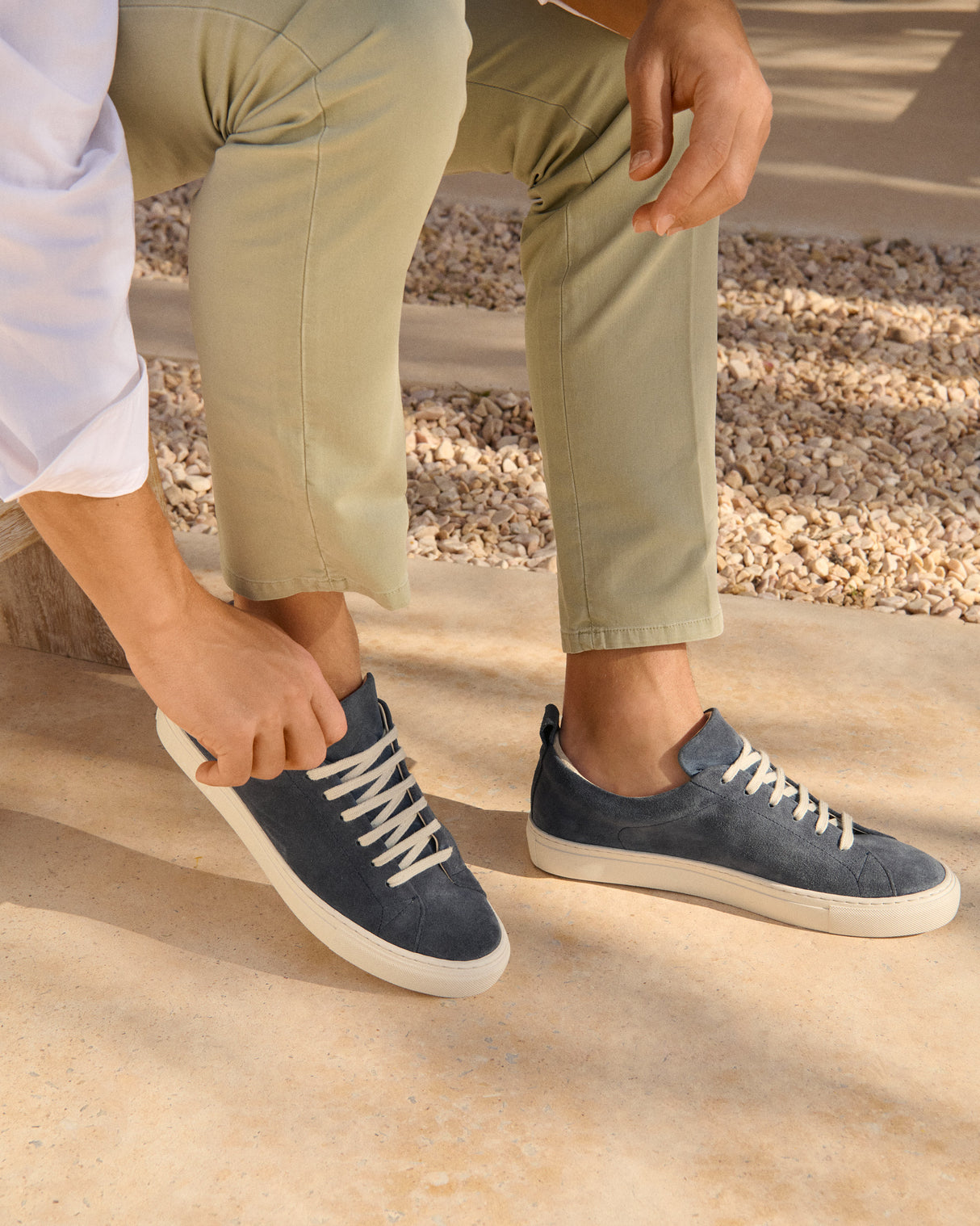 Suede Sneakers Hamptons - Patriot Blue