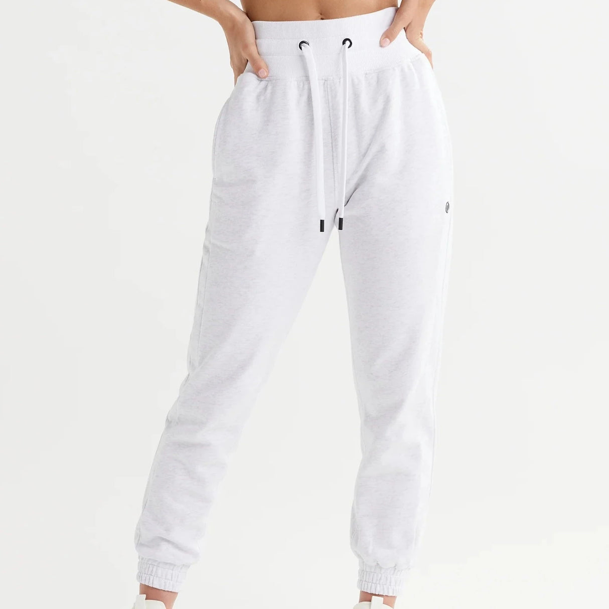 Erica Trackpant - Misty Grey Marle & Bright White