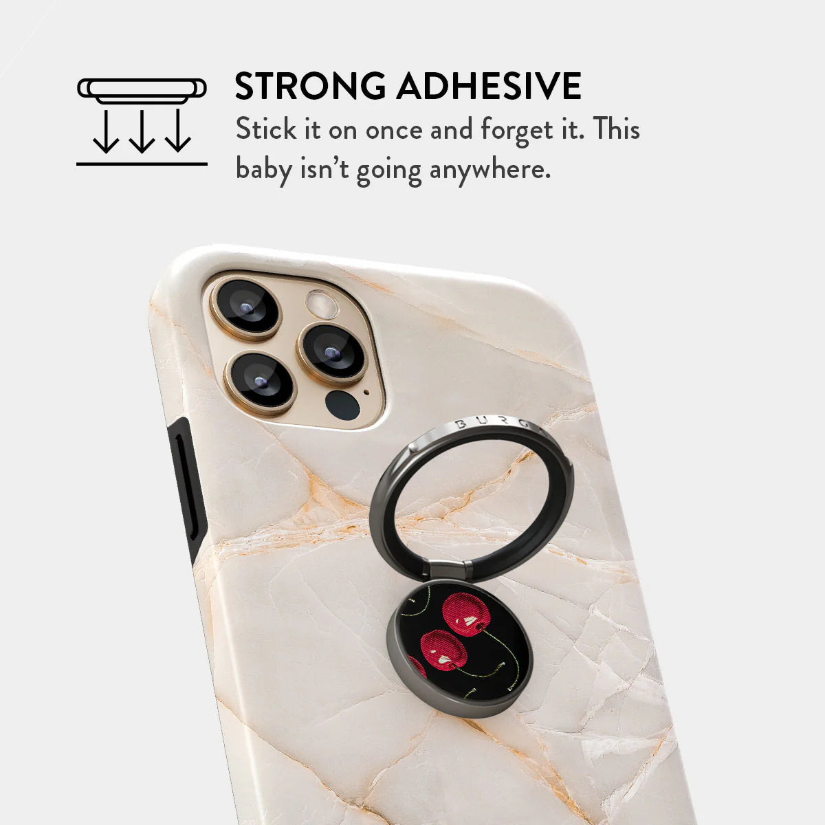 Burga Cherrybomb Ring Holder Gold