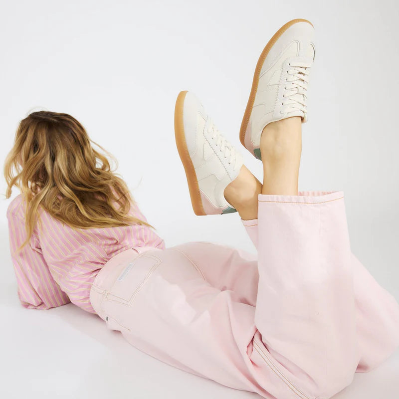 Collins Sneakers | Beige Suede & Leather