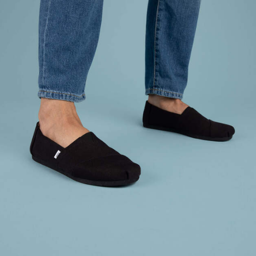 Alpargata Recycled Cotton Canvas Black