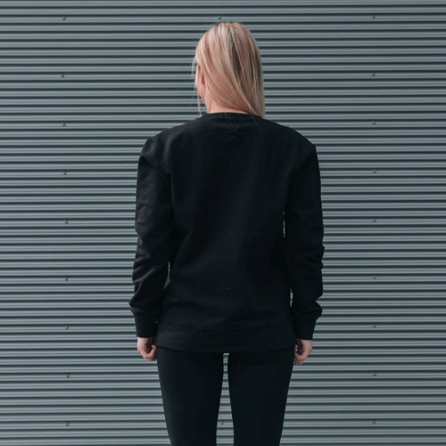 Unisex Black Oversized Sweater
