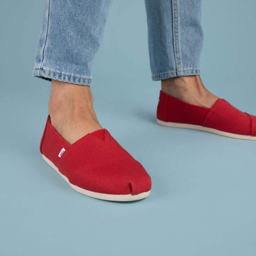 Alpargata Recycled Cotton Canvas Red