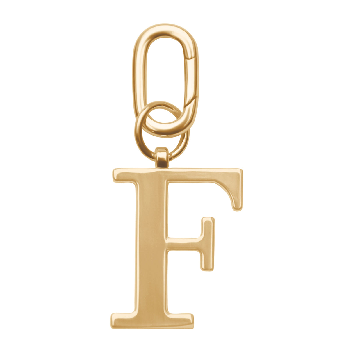 Gold Metal Letter Keyrings (in assortiment)