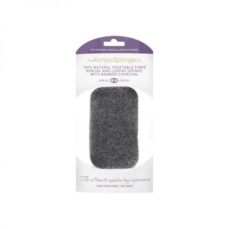 Konjac Loofah Medley Body Sponge With Bamboo Charcoal