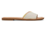 Shea Fog Leather Slide Sandal