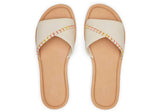 Shea Fog Leather Slide Sandal
