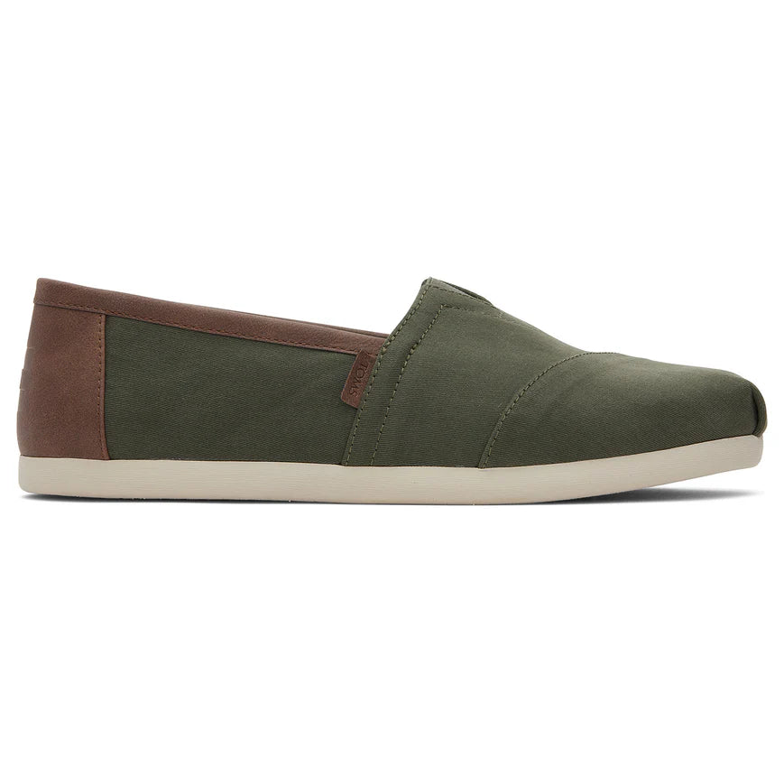 Alpargata Dark Sage Green Synthetic Trim