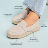 Blakely Loafer Espadrille | Soft Grey Suede