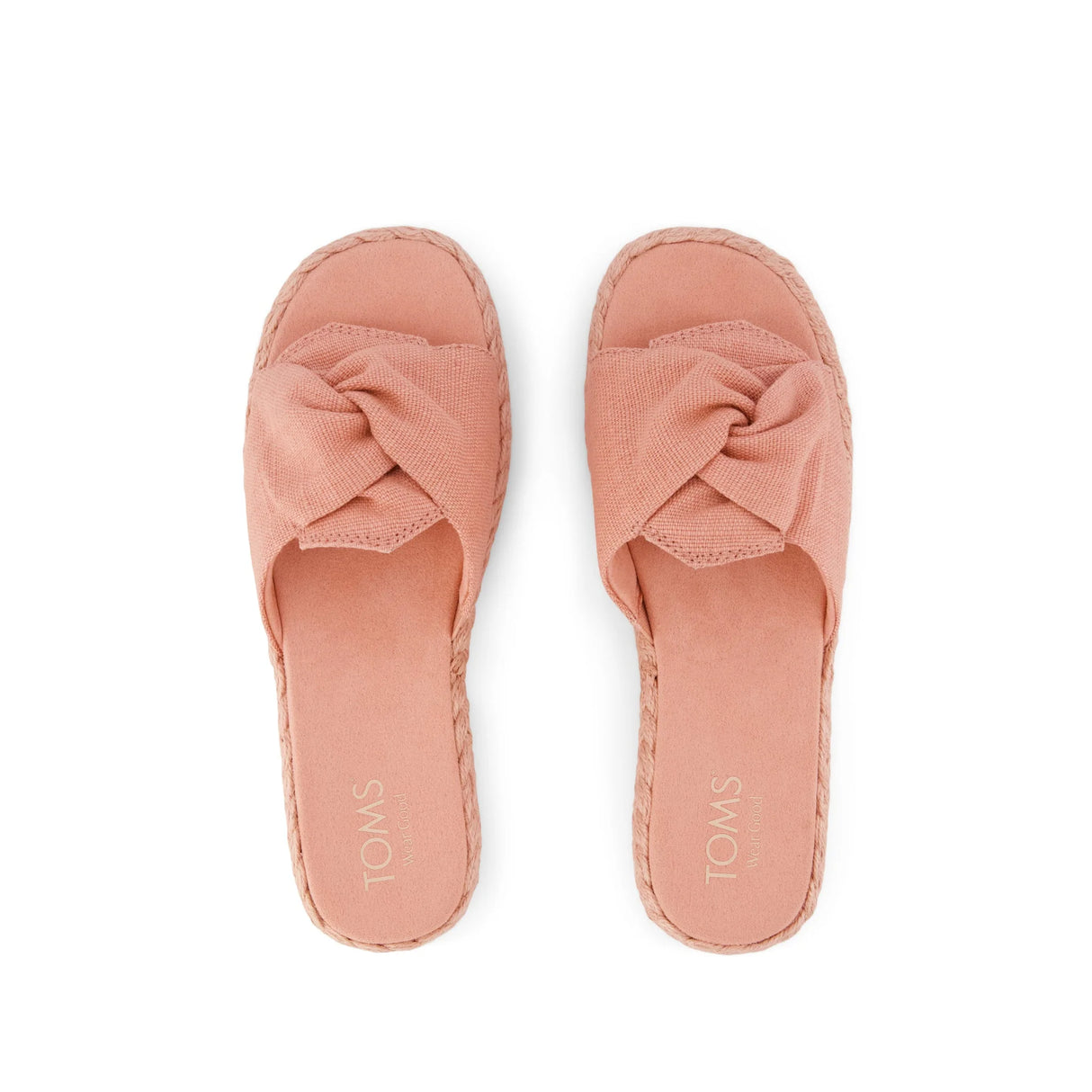Abby Slide Platform Knot Sandal - Bloom Heritage Canvas