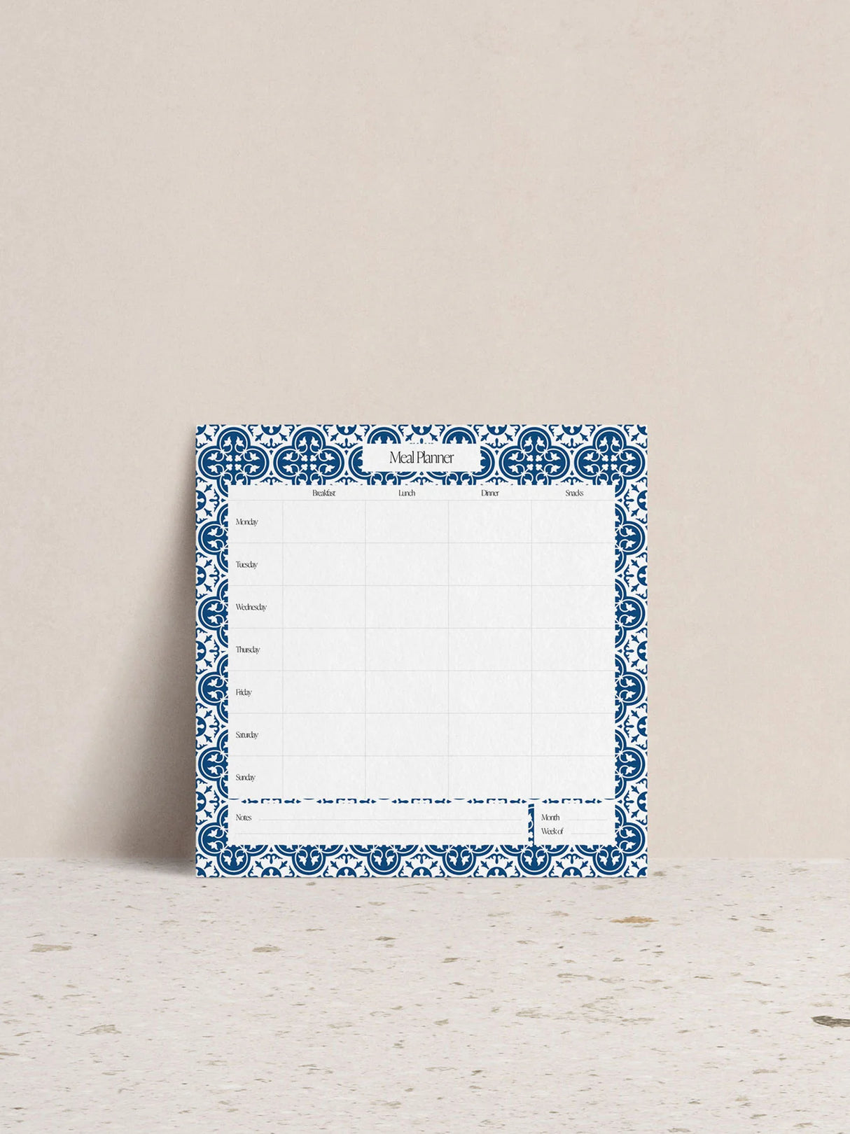 Blu Car Meal Planner