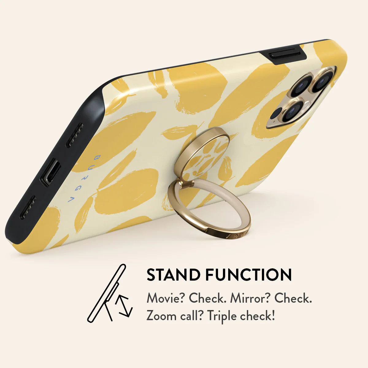 Burga Lemon Tart Ring Holder Gold