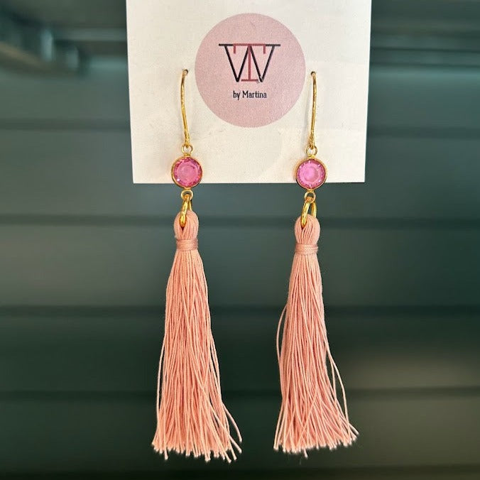 Earrings Nylon Mauve Coach I Lifestyle