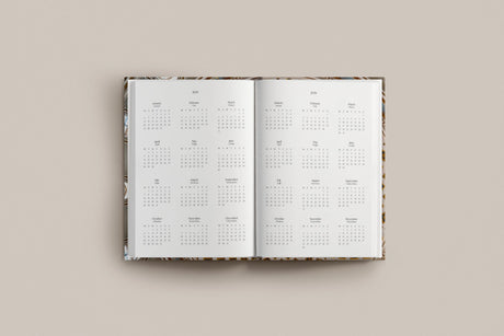 2026 Hardbound Daily Diary Roza Car