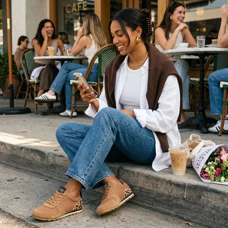Women's TRVL Lite Palisade Sneaker | Brown Sugar Vintage Twill