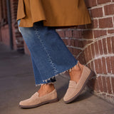 Marie Loafer | Taupe Suede