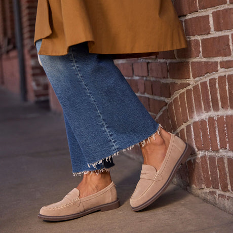 Marie Loafer | Taupe Suede