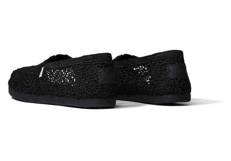 Alpargata Moroccan Crochet Black
