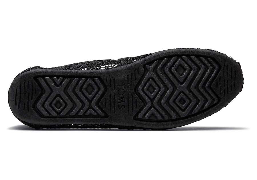 Alpargata Moroccan Crochet Black