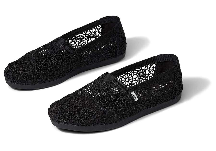 Alpargata Moroccan Crochet Black