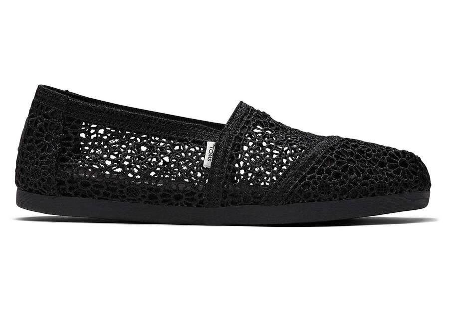 Alpargata Moroccan Crochet Black