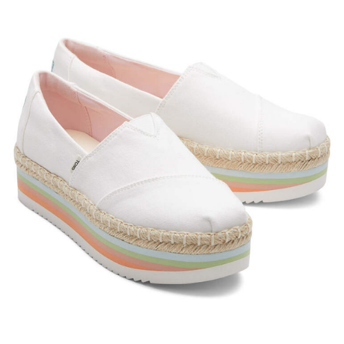 Alpargata High Platform White