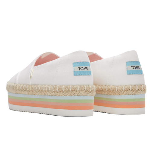 Alpargata High Platform White