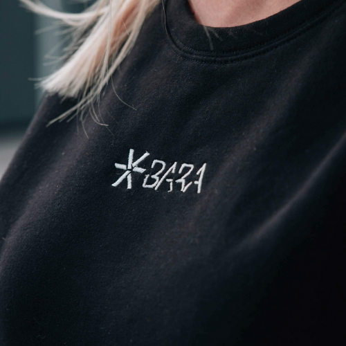Unisex Black Oversized Sweater