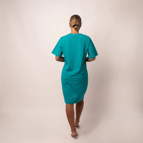 Teal T-Shirt Dress
