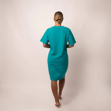 Teal T-Shirt Dress