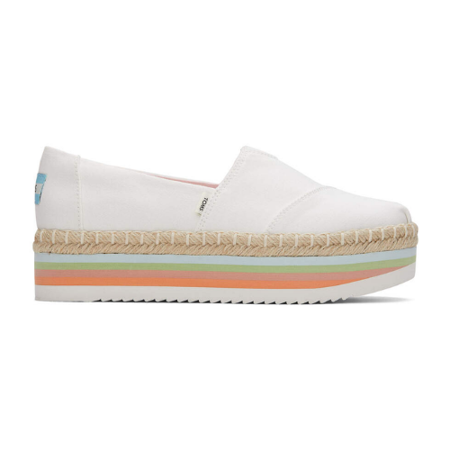 Alpargata High Platform White