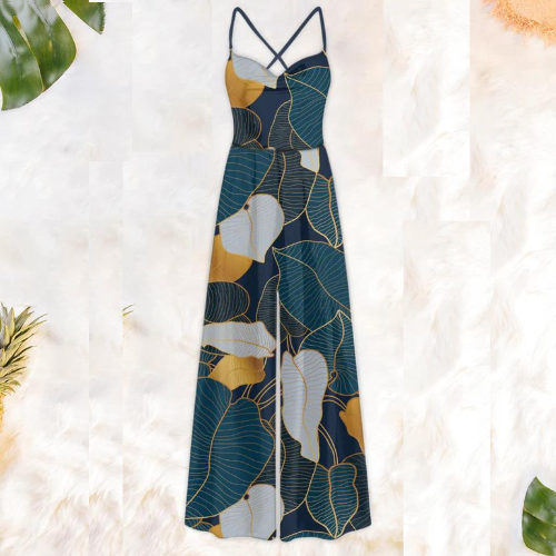 Danna Cowl Jumpsuit Daisies
