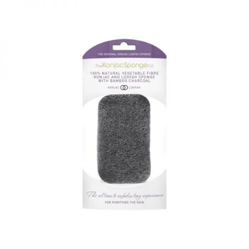 Konjac Loofah Medley Body Sponge With Bamboo Charcoal
